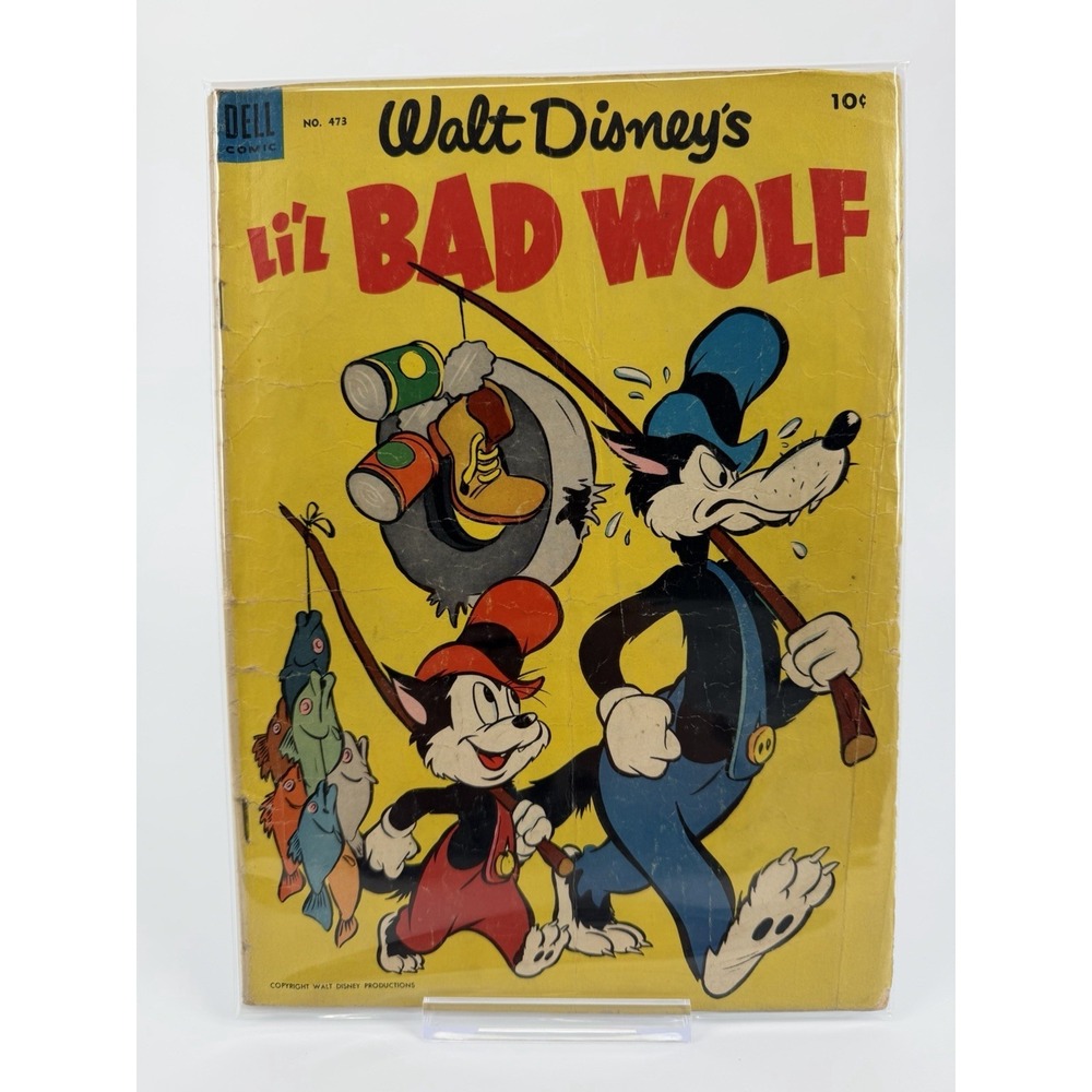 Dell Comics Walt Disney's Li'l Bad Wolf #473 Golden Age 10¢ Comic Book